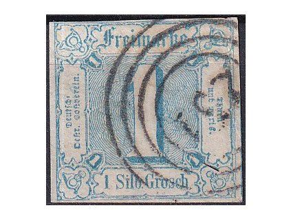 Thurn und Taxis Mi 15 plný strih razítkované