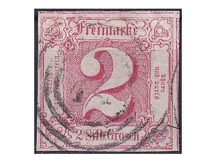 Thurn und Taxis Mi 16 plný strih razítkované