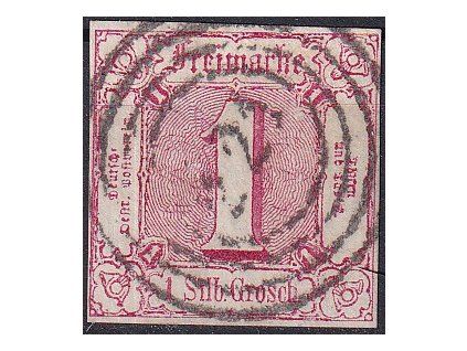 Thurn und Taxis Mi 29 plný strih razítkované