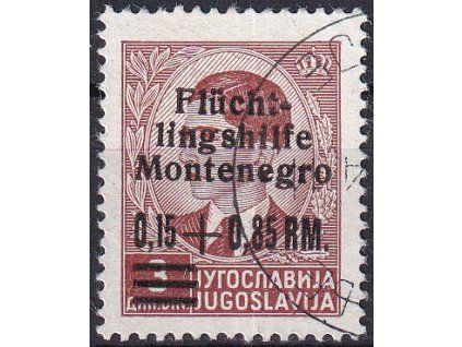 Montenegro Mi 20 razítkované