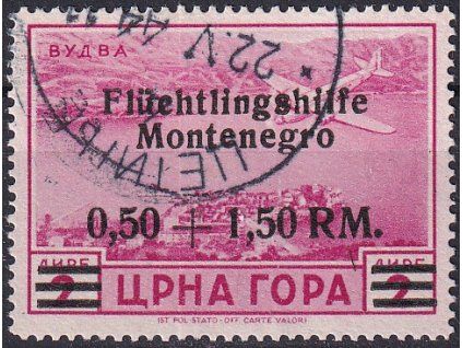 Montenegro Mi 28 razítkované