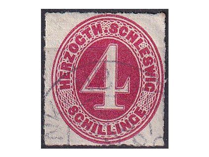 Schleswig-Holstein Mi 3 razítkované