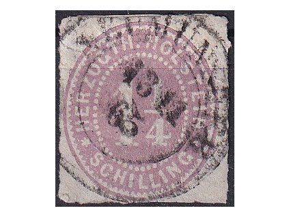 Schleswig-Holstein Mi 20 razítkované