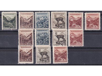 Slovenský štát Sy 47-51 komplet svěží