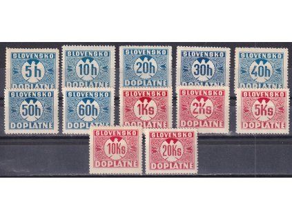 Slovenský štát Sy D 1-12 X svěží