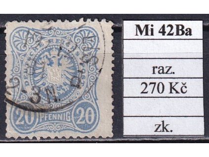 Deutsches Reich Mi 42 Ba razítkované zkoušené