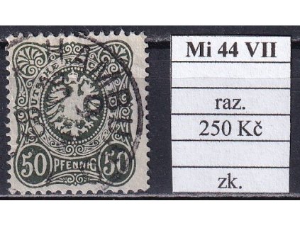 Deutsches Reich Mi 44 VII razítkované zkoušené