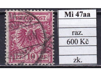 Deutsches Reich Mi 47 aa razítkované zkoušené