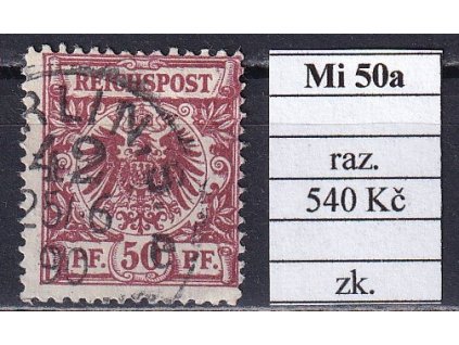 Deutsches Reich Mi 50 a razítkované zkoušené