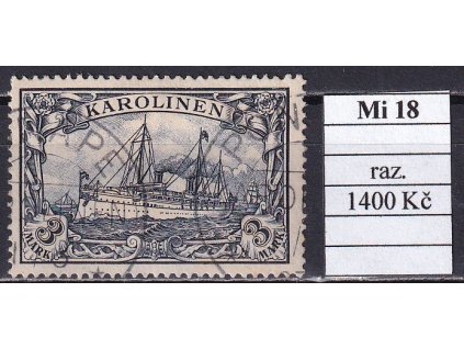 Karolinen Mi 18 razítkované