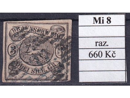 Braunschweig Mi 8 razítkované