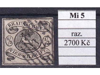 Braunschweig Mi 5 razítkované