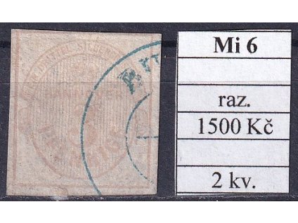 Hannover Mi 6 razítkované 2 kvalita