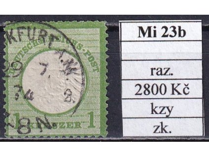 Deutsches Reich Mi 23b razítkované zkoušené dv.