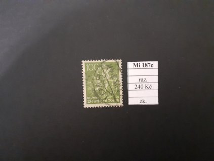 Deutsches Reich Mi 187 c razítkované zkoušené