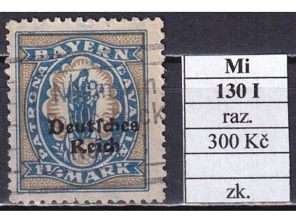 Deutsches Reich Mi 130 I razítkované zkoušené