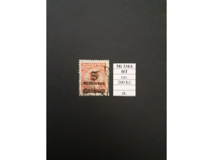 Deutsches Reich Mi 334A HT razítkované zkoušené