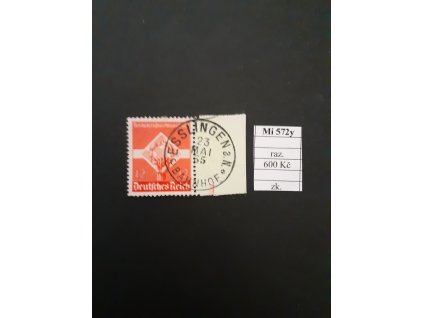 Deutsches Reich Mi 572 y razítkované zkoušené