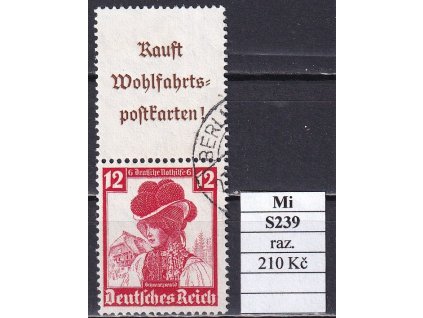 Deutsches Reich Mi S 239 razítkované