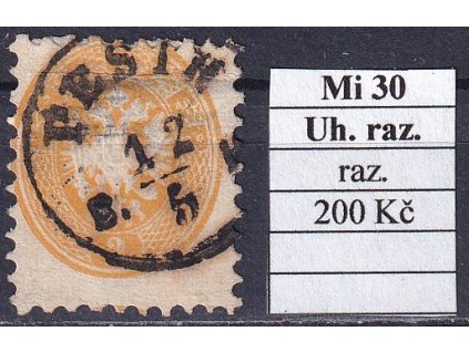 Rakousko Mi 30 Uhorské razítko