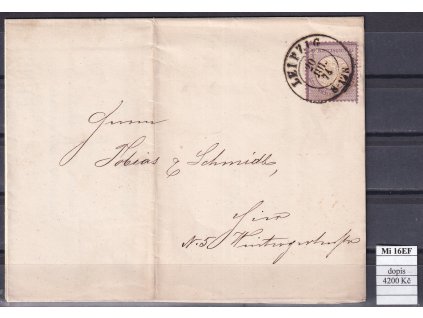 Deutsches Reich Mi 16 EF dopis