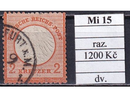 Deutsches Reich Mi 15 razítkované dv.