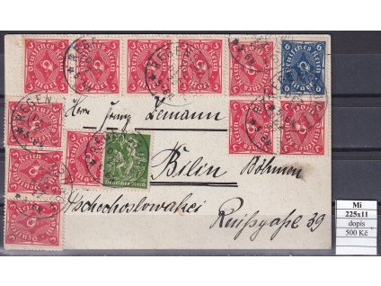 Deutsches Reich Mi 225x11 dopis