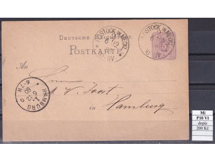 Deutsches Reich Mi P10 VI dopisnice