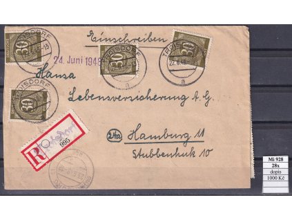 Kontrollrat Mi 928x28 dopis