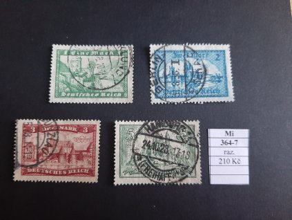 Deutsches Reich Mi 364-7 razítkované