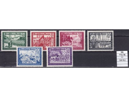 Deutsches Reich Mi 773-8 svěží