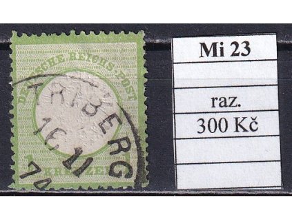 Deutsches Reich Mi 23a razítkované