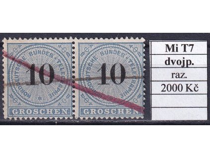 NDP Mi T 7 dvojpáska razítkované