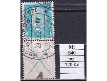 Deutsches Reich Mi S 40 razítkované