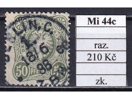 Deutsches Reich Mi 44 c razítkované zkoušené