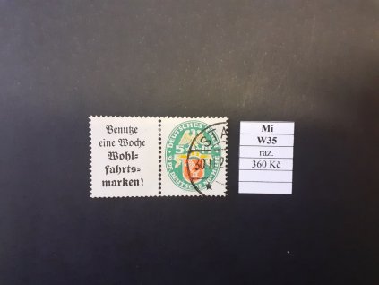 Deutsches Reich Mi W 35 razítkované