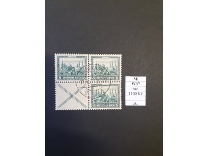Deutsches Reich Mi W 37 razítkované zkoušené
