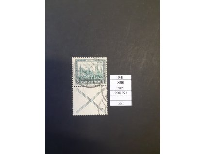 Deutsches Reich Mi S 80 razítkované zkoušené