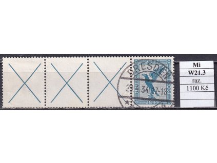 Deutsches Reich Mi W 21.3 razítkované