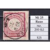 Deutsches Reich Mi 25 raue zahnung razítkované KB