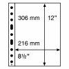 Plastové listy Leuchtturm Grande Easy 1C - bílé, 50 ks