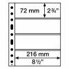 Plastové listy Leuchtturm Grande Easy 4C - bílé, 50 ks