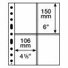 Plastové listy Leuchtturm Grande Easy 2C/2C - bílé, 50 ks