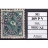 Deutsches Reich Mi 209 PY razítkované Attest