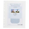 Plastové listy Leuchtturm Optima Easy 1C - bílé, 50 ks
