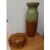 Váza z glazovanej keramiky - 70. léta ČSSR