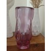 Alexandritová váza z hutního skla - M. Klinger