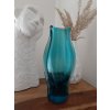 Tyrkysová váza z hutního skla - Miloslav Klinger