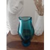 Tyrkysová váza z hutního skla - Miloslav Klinger