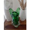 Luxusní zelená váza z hutního skla - Egermann